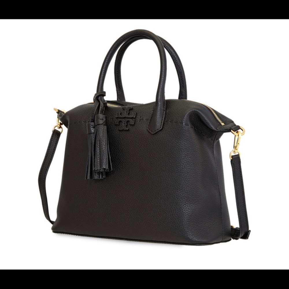 Tory Burch Taylor EUC black satchel